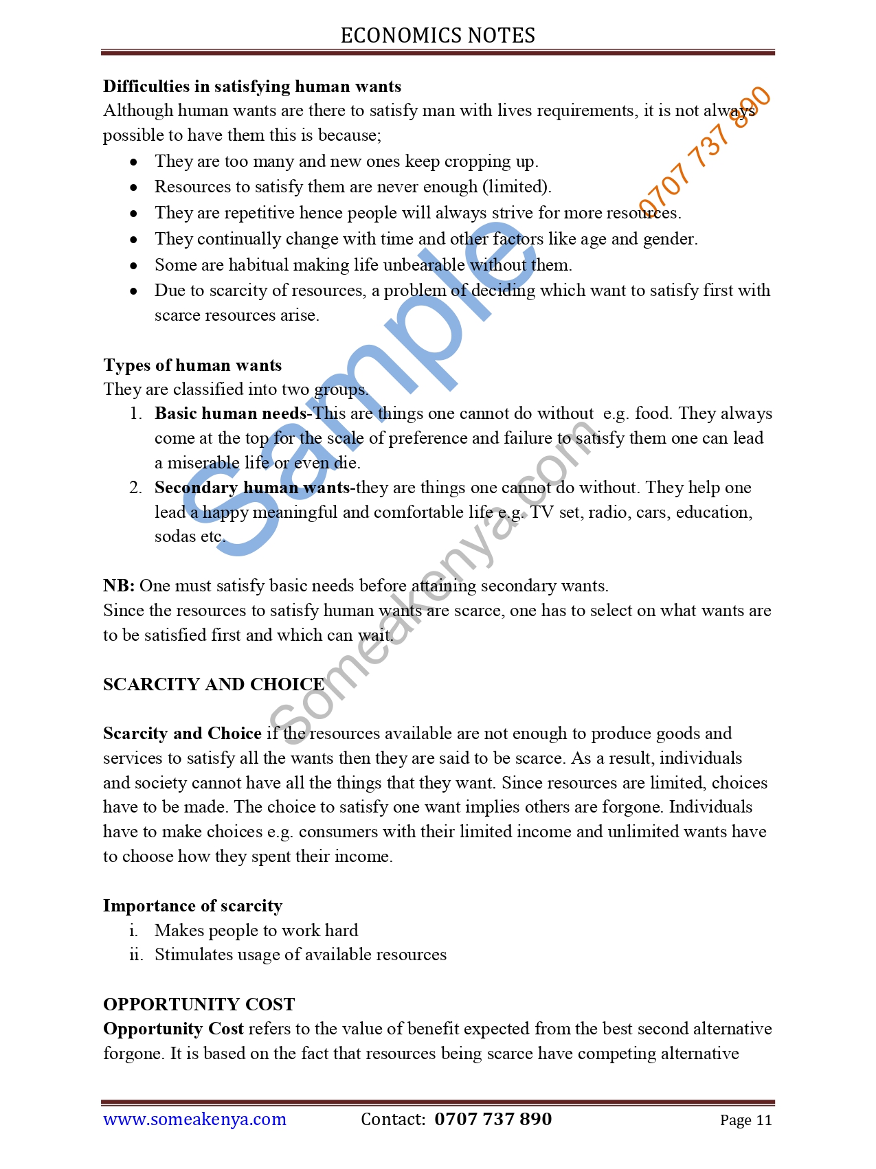 Economics new revised CPA notes