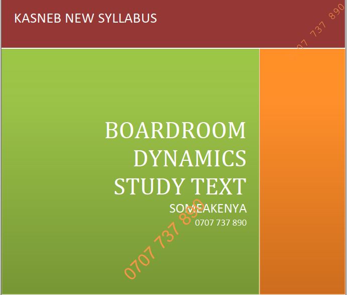 Boardroom Dynamics Pdf Notes