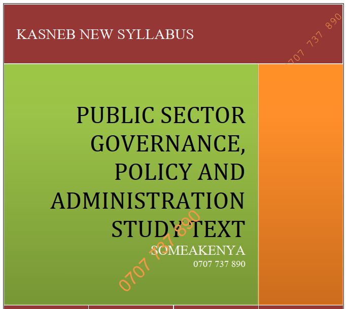 Public Sector Governance, Policy and Administration notes
