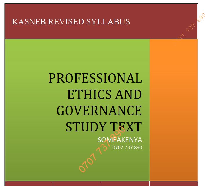 Professional Governance and Ethics notes