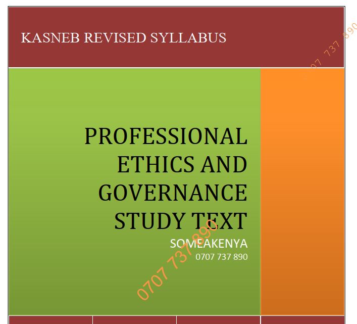 Professional Governance and Ethics notes