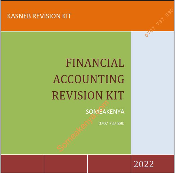 Financial Accounting revision kit