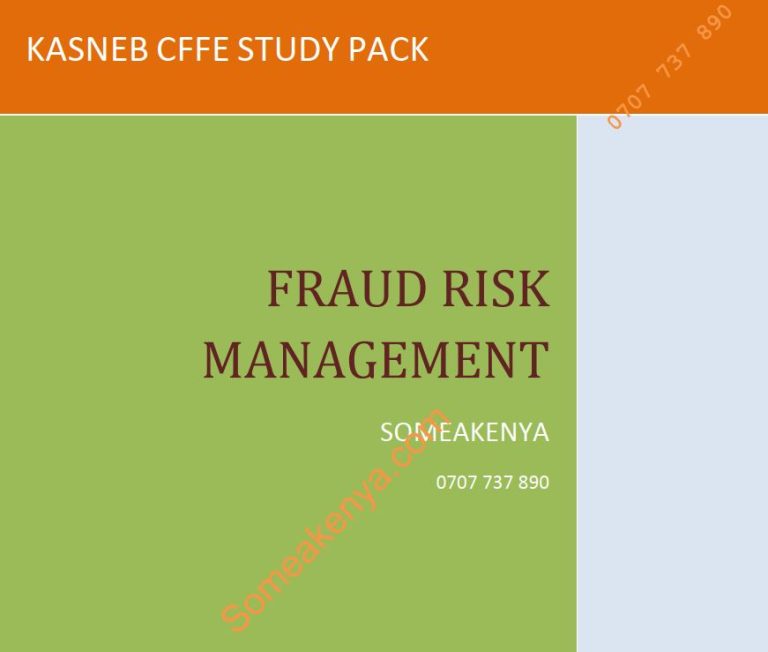 CFFE Fraud Risk Management notes – KASNEB CPA| ATD| CS| CCP| CIFA| CFFE ...