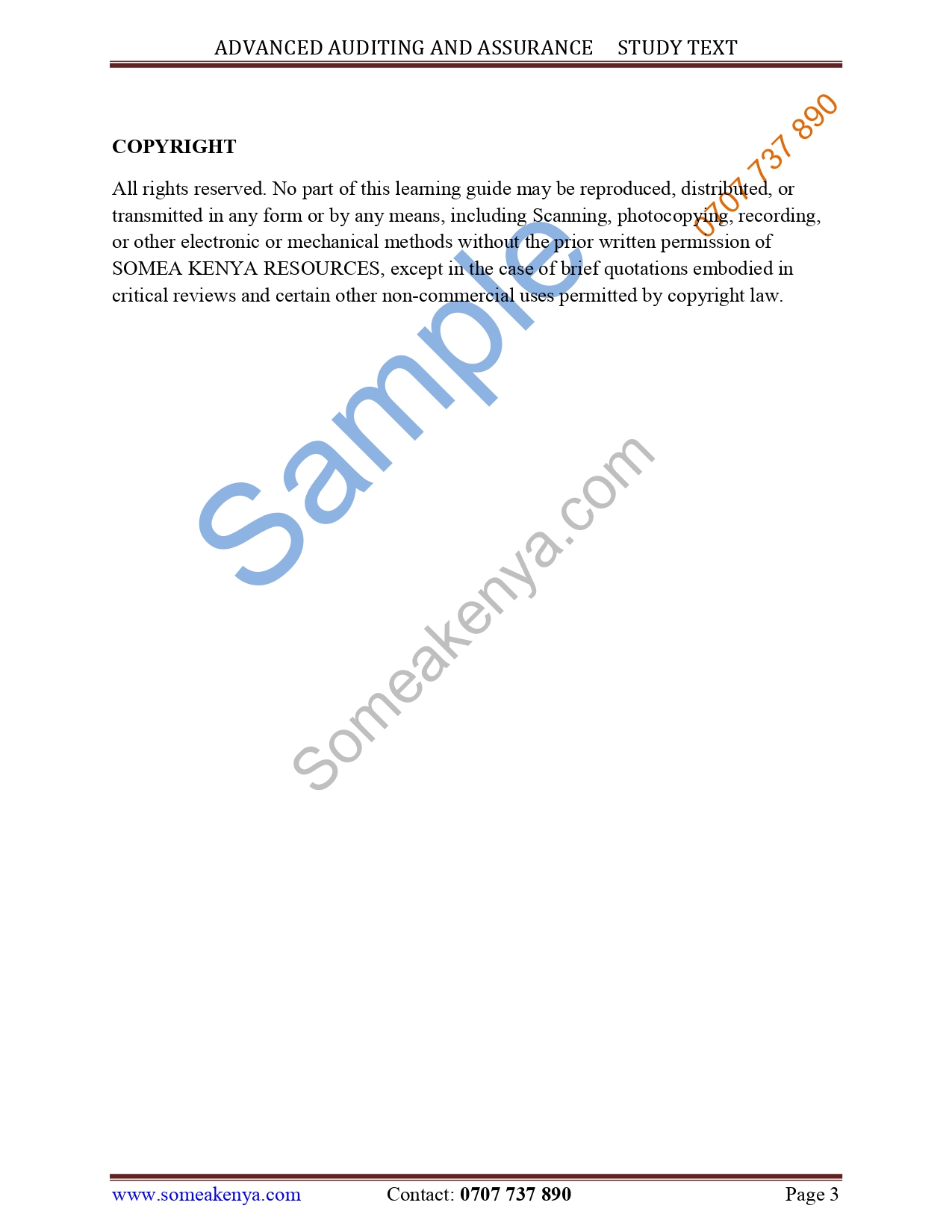 Advanced Auditing and Assurance KASNEB CPA notes