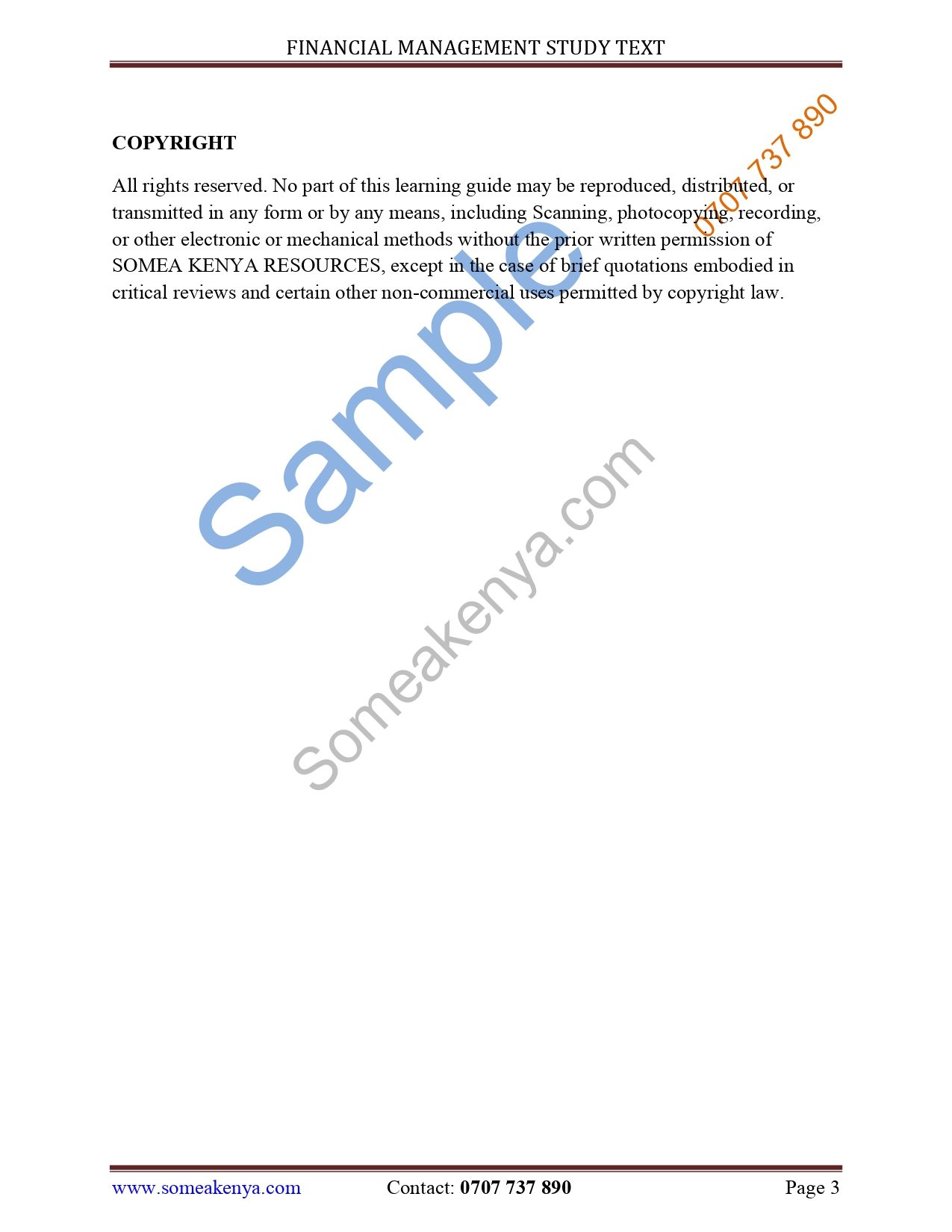 Financial Management new Revised CPA notes