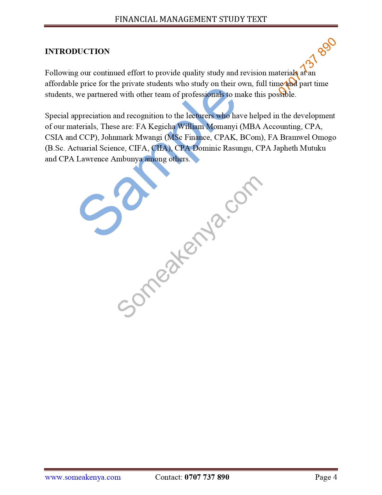 Financial Management new Revised CPA notes