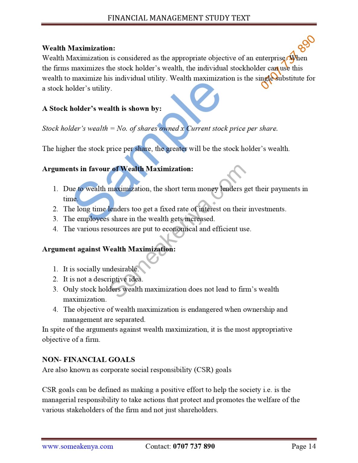 Financial Management new Revised CPA notes – KASNEB CPA| ATD| CS| CCP ...