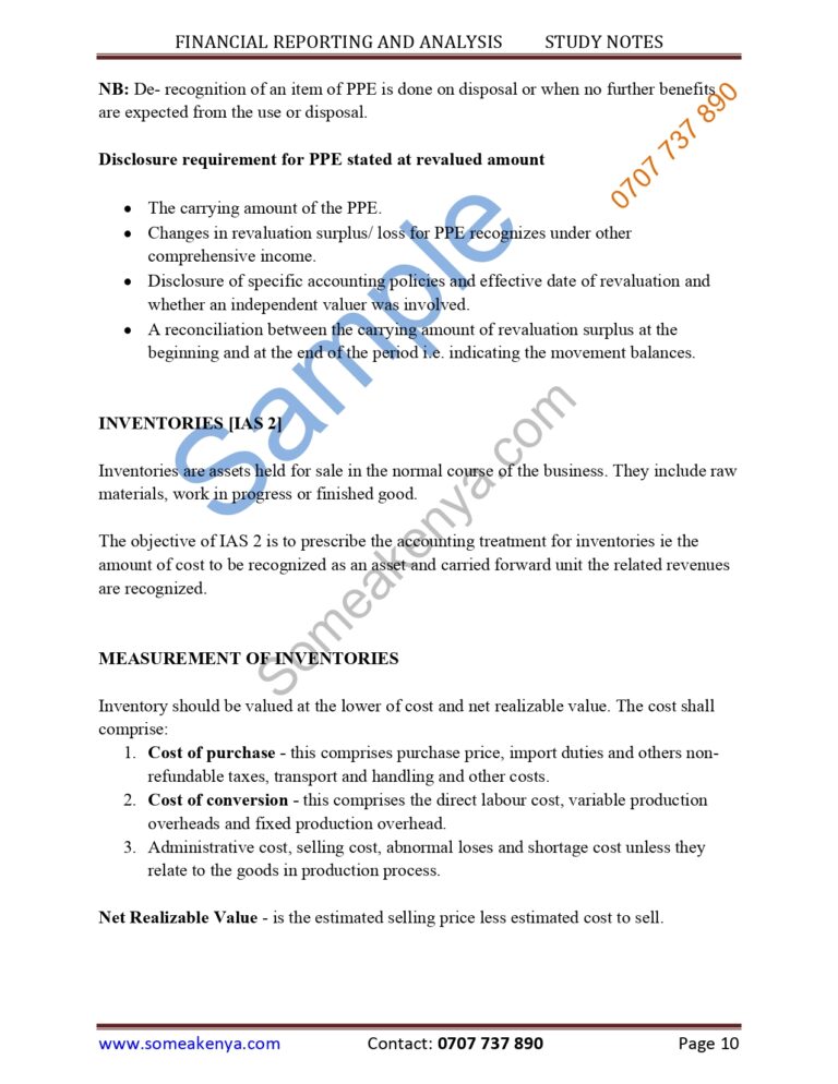 Financial Reporting and Analysis notes – KASNEB CPA| ATD| CS| CCP| CIFA ...
