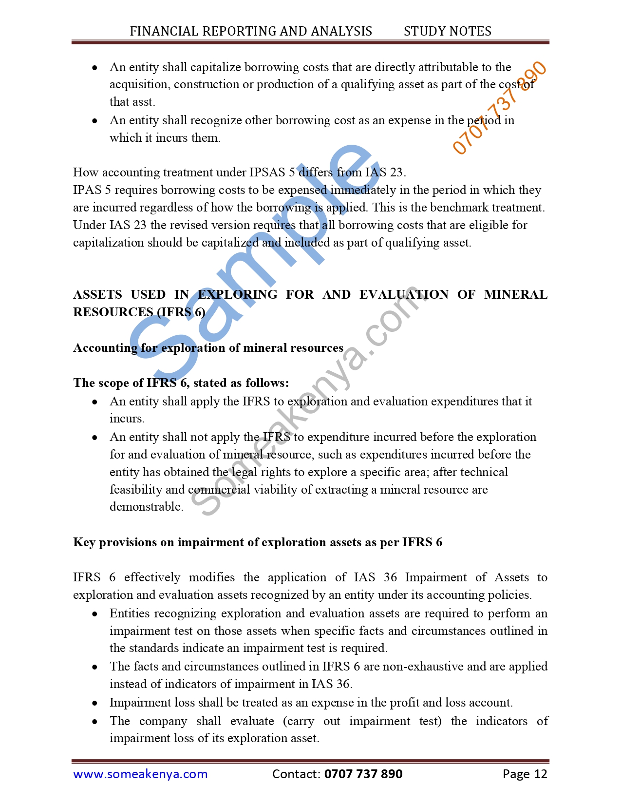 Financial Reporting and Analysis notes