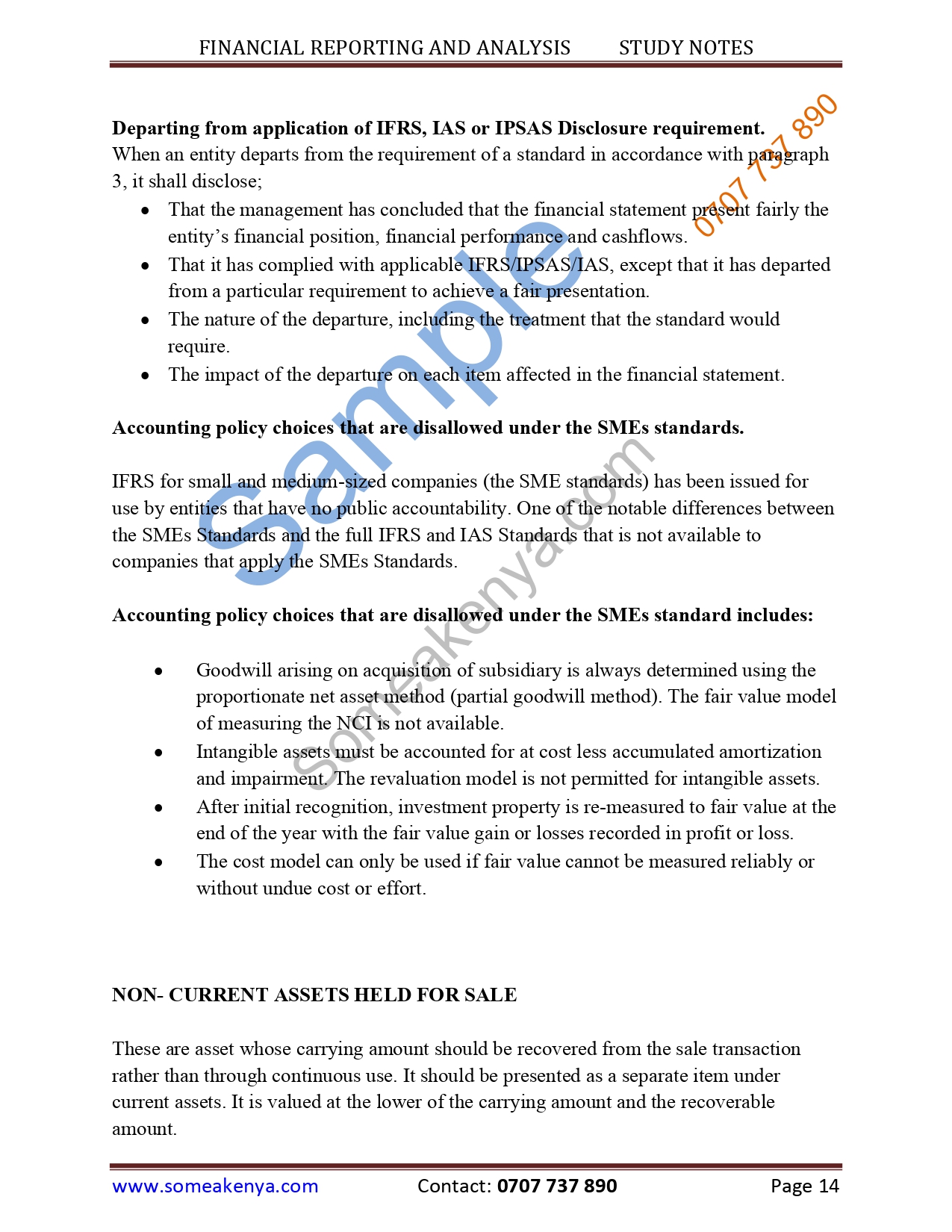 Financial Reporting and Analysis notes